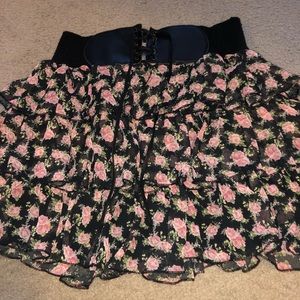 floral skirt
